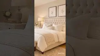 This Beige Bedroom Feels Like a Dream | Would you sleep here？ #home #livingroom #minimalistdecor