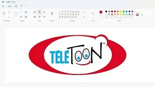 How to draw the Teletoon logo from 1998 to 2001 using MS Paint | How to draw on your computer