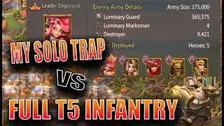 FULL T5 VS MY SOLO TRAP - LORDS MOBILE UPDATE