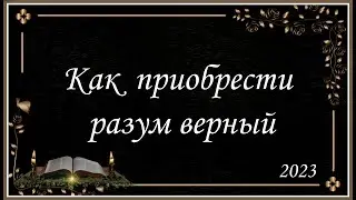 Как приобрести верный разум | Савчак Василий Иванович