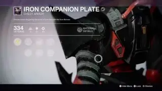 334 Titan Iron Companion Plate (Iron Banner Rank 5 Reward - Destiny Taken Spring)