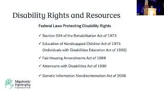 Disability Rights & Resources - 2022 MDF Annual Conference