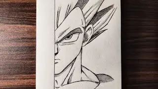 How to draw vegeta SS step by step | easy to draw anime tutorial for beginner 
