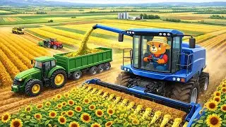 Mos Bear Farm | Peaceful Tractor Driving in the Countryside