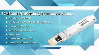 TConnect 800G SR8 QSFP-DD 850nm 100m OM4 MMF MPO-16 Optical Transceiver Module #tconnect