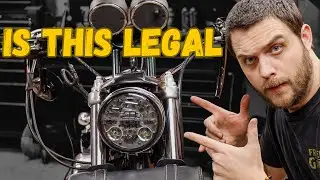 Установка интегрированной светодиодной фары Eagle Lights на Harley-Davidson Sportster S 1200