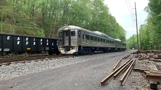 READING NORTHERN OSJT JTOS MAY 15th, 2022 RBMN BUDD RDC 9166 9168 Port Clinton shops RAIL DIESEL CAR