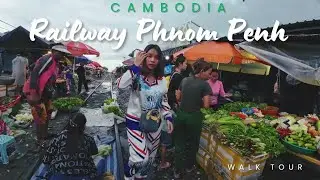 Exploring Local Life and Culture in Cambodia | Railway Street Market Walk Tour