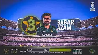 Babar Azam 28(30)* runs vs Australia Ball by ball highlights 2024 || Fox Sports 501 ||