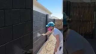 How To Paint a Cinder Block Fence with a Paint Sprayer