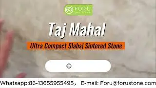 Natural Stone Pattern-Taj Mahal Ultra Compact/Sintered Stone Slab-FOR U STONE #sinteredstone
