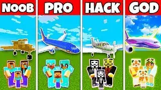 Epic Minecraft Animation: Mind-Blowing Family Plane Build Challenge