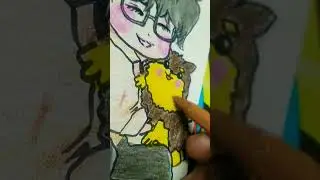 BTS V yeontan drawing 😚😍#youtubeshorts #bts #btsarmy #kimtaehyung #yeontan #shorts #drawing
