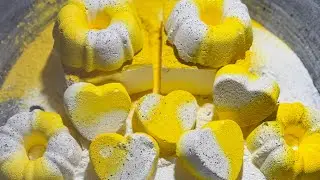 ASMR 💛 Two-Tone Reforms 🤍 Cannon Gym Chalk Blocks 💛 Powdery & Crunchy Crush 🤍 Oddly Satisfying