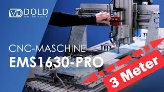 3 Meter CNC-Maschine im Einsatz &ndash; EMS1630-Pro fr&auml;st Aluminium