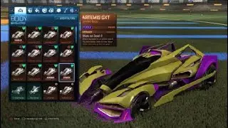 Rocket League Painted Artemis GXT Set!