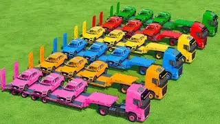 Transporting With Colors | Audi Car Transport With Big Truck In Fs22 | Farming Simulator 22 