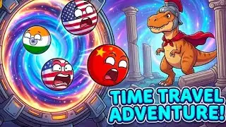 Countryballs Time Travel Chaos ⏳ | India vs China vs USA #cartoon&rdquo;