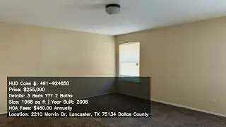 491 924850 2210 Marvin Dr Lancaster TX 75134 Dallas County