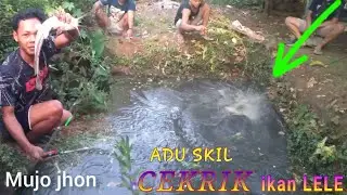 mancing borongan ikan lele. kolam kecil di kroyok 6 pemancing!!! sangat seru!!! #mujojhon #cekrik