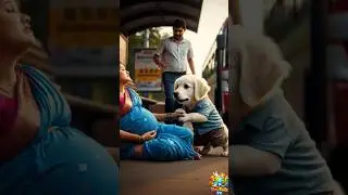 Heart Touching Story 💔 A Puppy Saved a Pregnant Mother | Emotional Animal Short #shorts