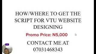 How to get  a VTU script