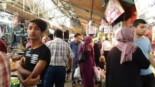 Ulus Fishermen's Bazaar walking Tour Ankara,Turkey 4K