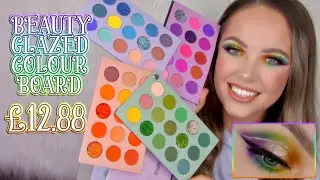 BEAUTY GLAZED COLOUR BOARD PALETTE FIRST IMPRESSIONS // 60 SHADES FOR &pound;12.88 😱