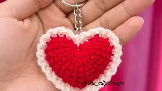 Ep5 CROCHET HEART ❤️ (KEYCHAIN, PHONECHARM, CAR HANGING,BIKE CHARM )