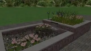 Formal Pond Rendering | River Rock Water Gardens