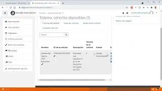Cohortes en Moodle