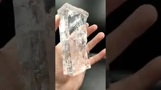 Halite crystal with water inside, enhydro halite, a very rare crystal 434 g
