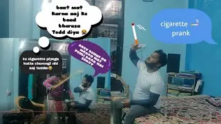 Smoking prank on elder Sister Gone Wrong  | ( Epic reaction ) | Aj toh gya