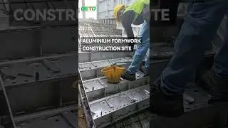 Concrete meets magic! ✨ Watch GETO aluminium formwork turn chaos into order on-site!