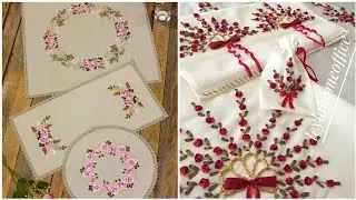 Extremely Beautiful Hand Embroidered Table Cover Mats designs Patterns
