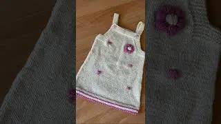 DIY Kids Dress | Cute Hand-Knitted Tutorial #handmadedress  #girlsdress  #knitteddress #kidsfashion