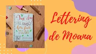 Como fazer um LETTERING de MOANA sem brush pen