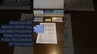 Its All About American Bill Money Mail Flyers Postcards Dropcards From Home