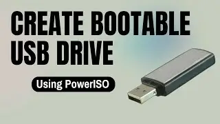 How to Convert a Bootable Pendrive Using PowerISO - Create Bootable USB Windows 10