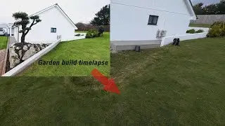 Raised Rockery Build Timelapse | Block Wall + Granite Boulders + Olive Tree