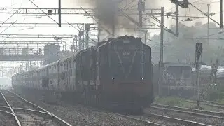 Super chugging Twin ALCo led Dibrugarh-Tambaram Express departing SURI