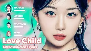 tripleS - Love Child (Line Distribution + Lyrics Karaoke) PATREON REQUESTED