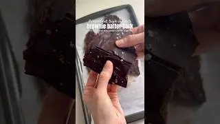 triple chocolate brownie batter bark #shorts
