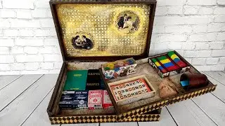 Mira cómo he transformado una antigua caja de cubiertos 🎲♠♦♣♥🃏 | Un trabajo ambicioso