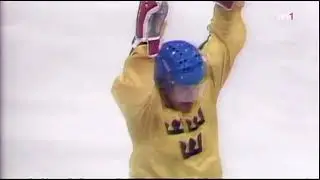 VM Ishockey 1987 klipp SWE SVT kommentering 