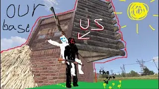 Rust | big group online raids us, because we took their mini.