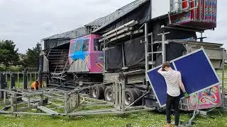 B.Cole & Sons Waltzer Build Up Pt.3 Kings Park Bournemouth May 2024 #funfair #fairground