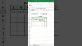 Tutorial para hacer una calendario 2026  #excel #yerrihz #exceltips