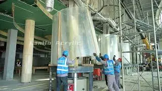 Project Update | Lanhu AcrylicAcrylic panel installation in progress