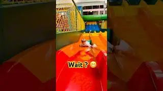 Super Speedy rainbow slide 🌈 #playground #kidsvideo #fun
